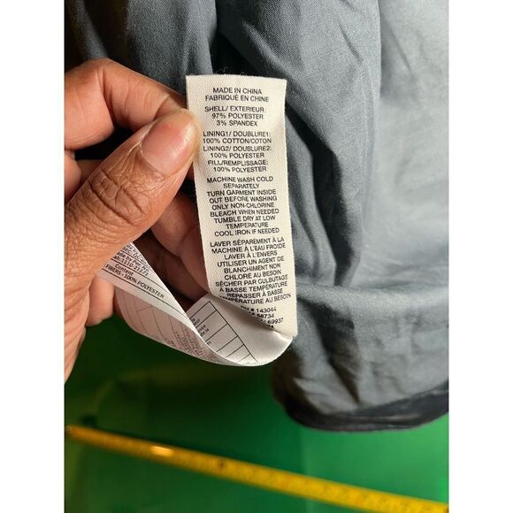 Avec Les Fils Box Quilt Charcoal Navy Oversize Jacket - Picture 7 of 10